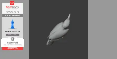 Banded bay cuckoo - Prehistoric Animal STL
