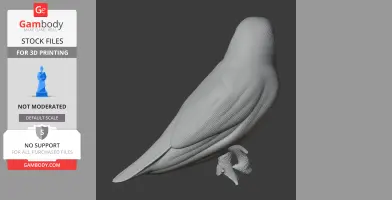 Banded broadbill - Prehistoric Animal STL