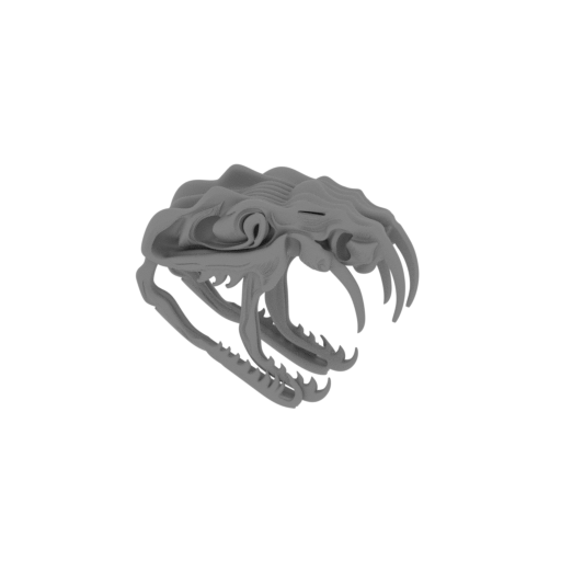Tiger Snake Skull.stl