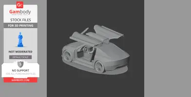 DeLorean Alpha5 - Scale Vehicle STL