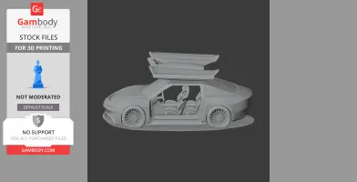 DeLorean Alpha5 - Scale Vehicle STL