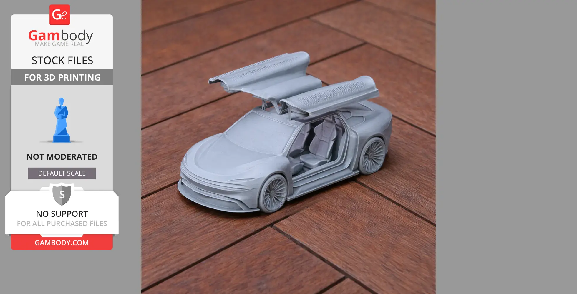DeLorean Alpha5 - Scale Vehicle STL