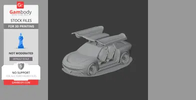 DeLorean Alpha5 - Scale Vehicle STL