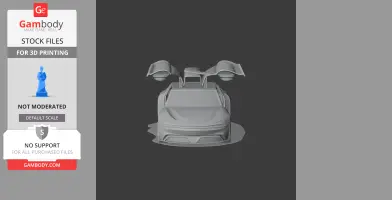 DeLorean Alpha5 - Scale Vehicle STL