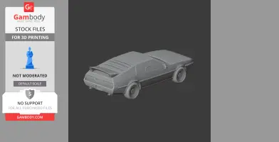 DeLorean DMC-12 - Scale Vehicle STL