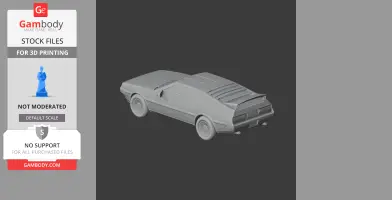DeLorean DMC-12 - Scale Vehicle STL