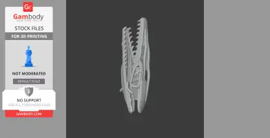 Side view of a detailed Timurlengia dinosaur skull 3D model for printing.