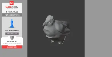 Banded ground cuckoo - Prehistoric Animal STL