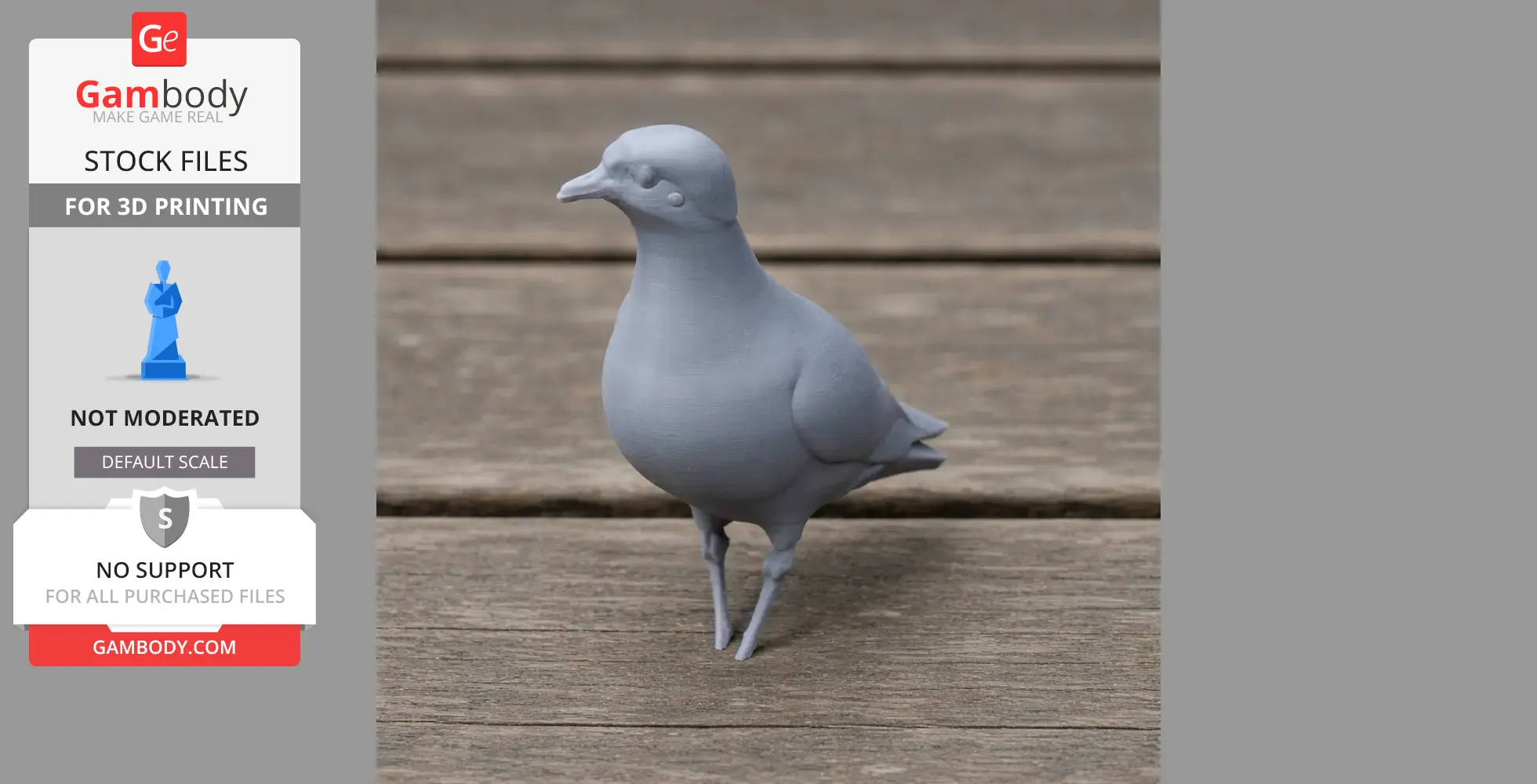 Banded lapwing - Prehistoric Animal STL