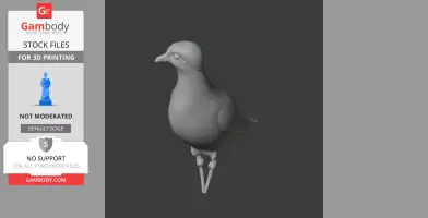 Banded lapwing - Prehistoric Animal STL