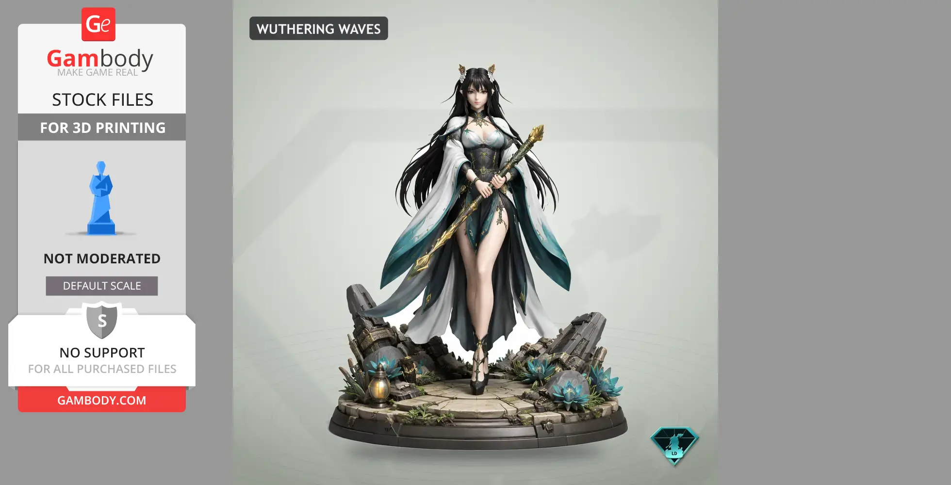 Changli - Wuthering Waves - Character Figure STL