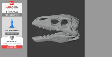 Trinisaura Skull - Skull Replica STL