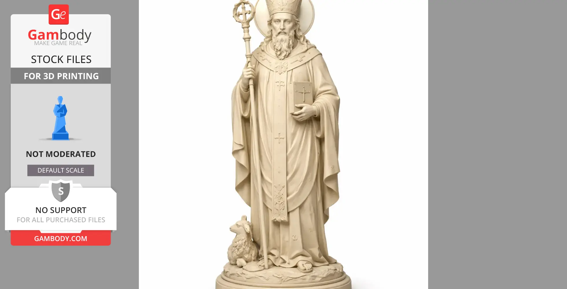 Saint Apollinaris of Ravenna - Devotional - STL 3D Print