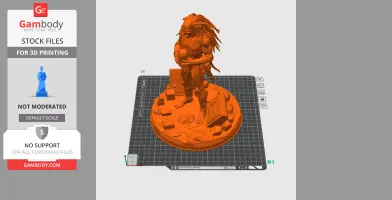 A detailed character figure from Death Stranding 2, standing on a themed circular base.