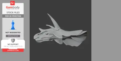 Tropeognathus Skull - Skull Replica STL