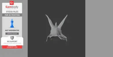 Tropeognathus Skull - Skull Replica STL