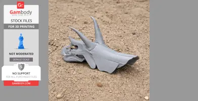 Tropeognathus Skull - Skull Replica STL