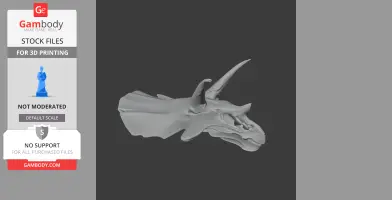 Tropeognathus Skull - Skull Replica STL