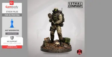 Employee - Lethal Company - Character Figure STL