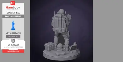 Employee - Lethal Company - Character Figure STL