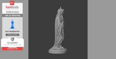 Saint Apollonia - Devotional Statue - STL 3D Print