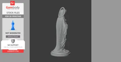 Saint Apollonia - Devotional Statue - STL 3D Print
