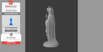 Saint Apollonia - Devotional Statue - STL 3D Print
