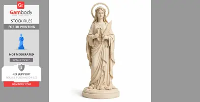 Saint Apollonia - Devotional Statue - STL 3D Print