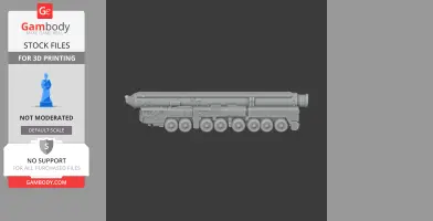MZKT-79221 - Tank Model STL