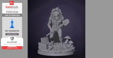 Spore Lizard - Lethal Company - Character Figure STL