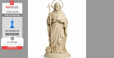 Saint Apollos - Devotional Statue - STL 3D Print