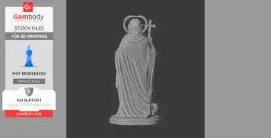 Saint Apollos - Devotional Statue - STL 3D Print