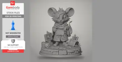 Ratau - Cult of the Lamb - Character Figure STL