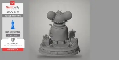 Ratau - Cult of the Lamb - Character Figure STL