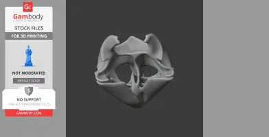 Twist-necked Turtle Skull - Skull Replica STL