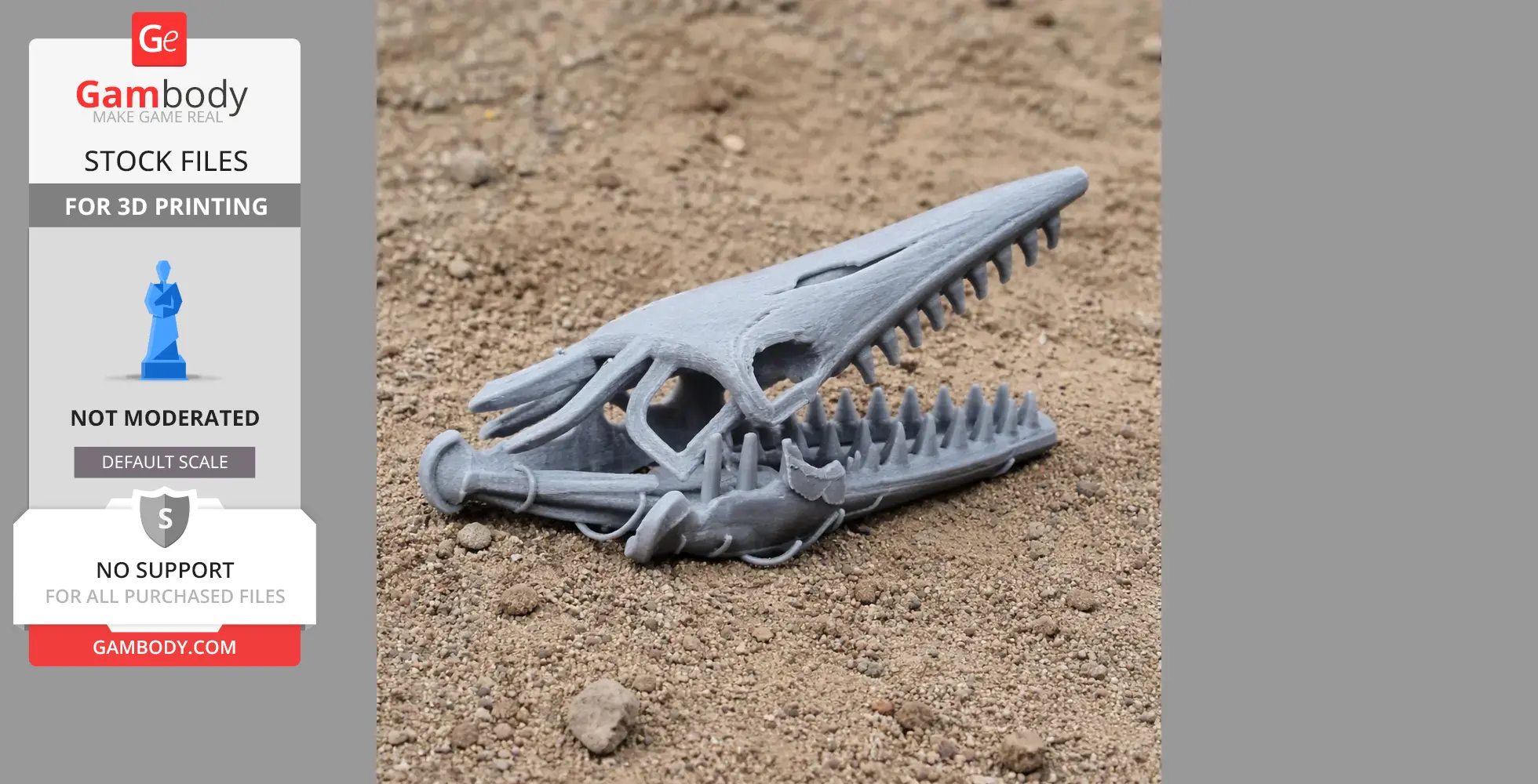Tylosteus Skull - Skull Replica STL