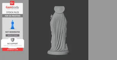 Saint Apronia of Toul - Devotional Statue - STL 3D Print