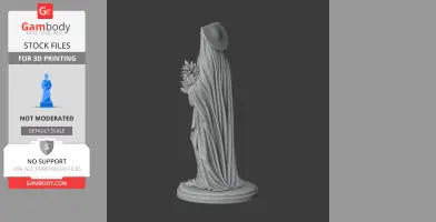 Saint Apronia of Toul - Devotional Statue - STL 3D Print