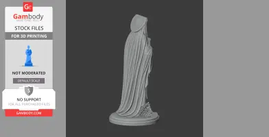 Saint Apronia of Toul - Devotional Statue - STL 3D Print