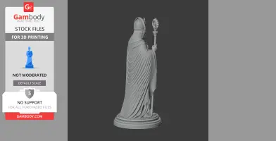 Saint Aprus of Toul - Devotional Statue - STL 3D Print