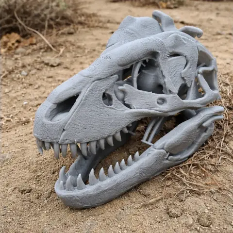 Tyrannosaurus Rex Skull - Skull Replica STL