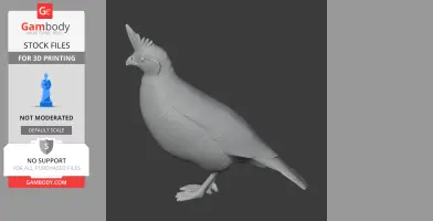 Banded quail - Prehistoric Animal STL