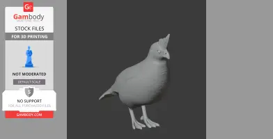 Banded quail - Prehistoric Animal STL