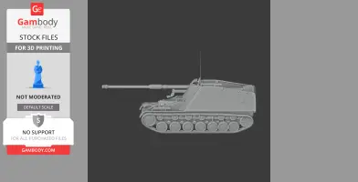 Nashorn tank - Tank Model STL