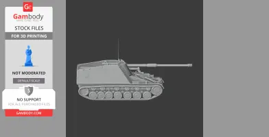 Nashorn tank - Tank Model STL