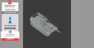 Nashorn tank - Tank Model STL
