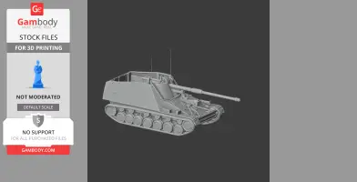 Nashorn tank - Tank Model STL