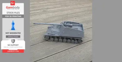 Nashorn tank - Tank Model STL