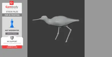 Banded stilt - Prehistoric Animal STL