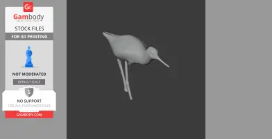 Banded stilt - Prehistoric Animal STL